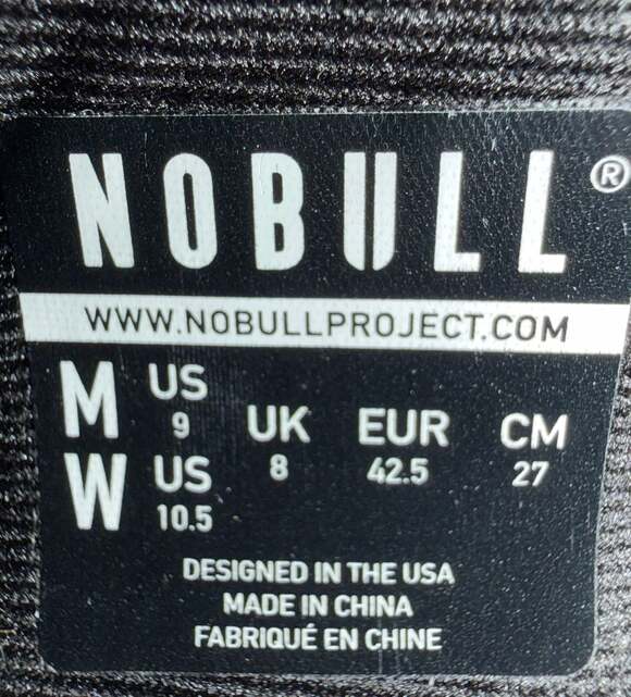 NOBULL SuperFabric Trainer Shoes – Black/Gum Sole – Men’s 9 / Women’s 10.5 main image 4